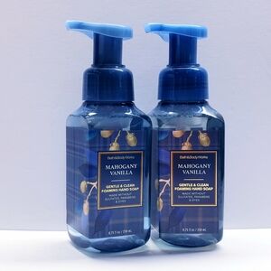 Bath & Body Works MAHOGANY VANILLA Gentle & Clean Foaming Hand Soap (2 pack)